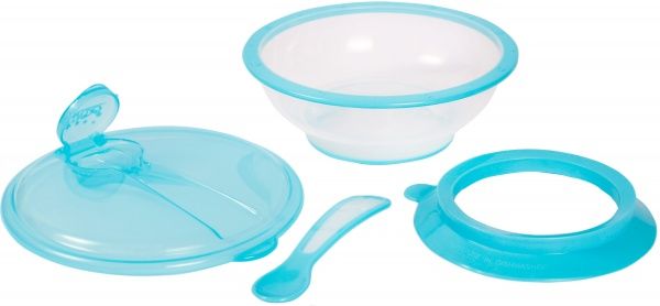 Тарелка Lindo с ложкой и крышкой на присоске PK 037