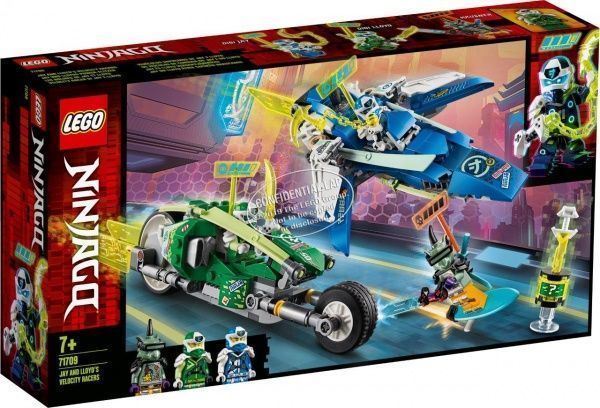 Конструктор LEGO Ninjago Скоростные рейсеры Джея и Ллойда 71709