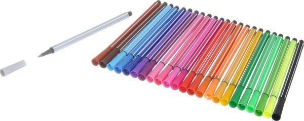 Набор фломастеров акварельных 24 цвета Морковка розовый цвет