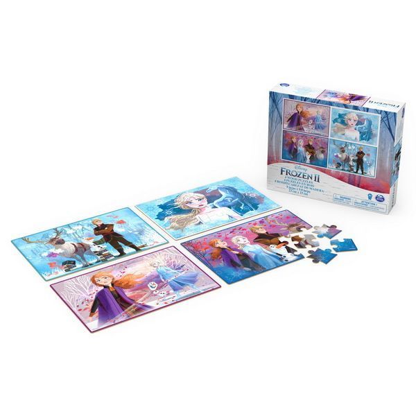 Пазлы деревянные Spin Master 4 в 1 «Холодное сердце 2» SM98490/6052998