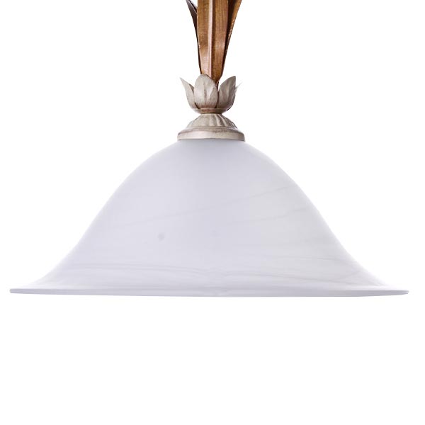 Підвіс Геотон НСБ 01-60-947 Рома-136 1x60 Вт E27 білий із золотистим 