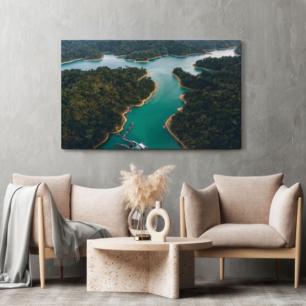 Картина на холсте Озеро 80x110 см WS Holst 208122059 