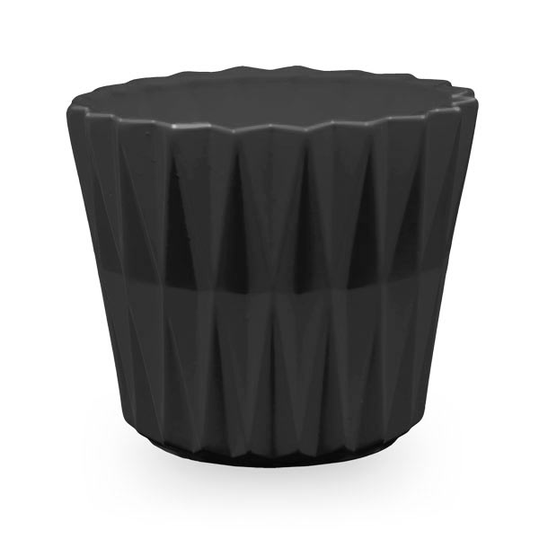 Кашпо керамическое Santino Geometric фигурный 1,5 л антрацит (O-34-12-J-39-00) 