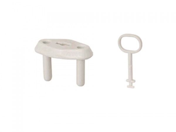 Заглушка для розетки Abus с ключом