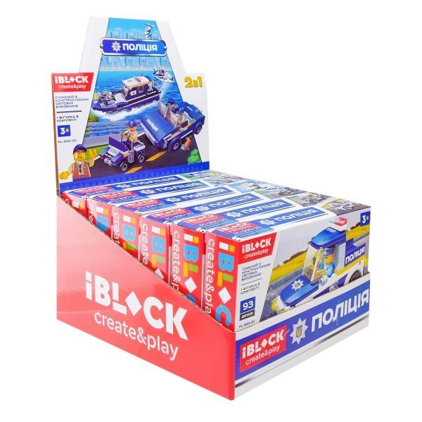 Конструктор Iblock Поліція 6 в асортименті PL-920-20
