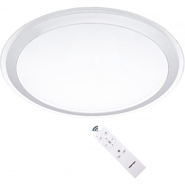 Светильник светодиодный Hopfen Arion RGB с пультом ДУ 70 Вт бело-серебряный 3000-6500 К 