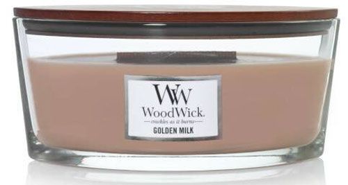 Свеча ароматическая Woodwick Ellipse Golden Milk 453 г 