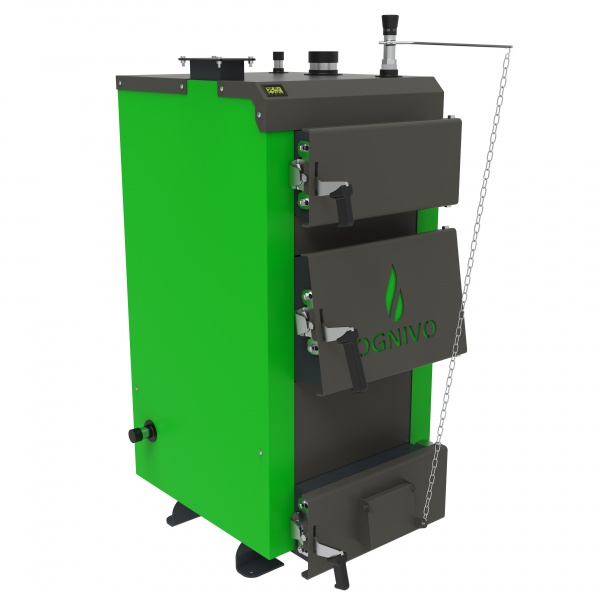 Котел твердотопливный OGNIVO Standart 15 кВт, толщина стали 5 мм