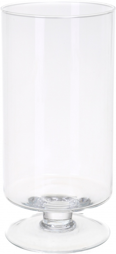 Ваза на ніжці Циліндр d12 25 см прозора 20110.1