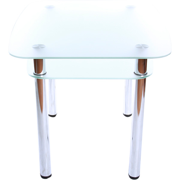 Стол обеденный DT DX с полкой матовое стекло 