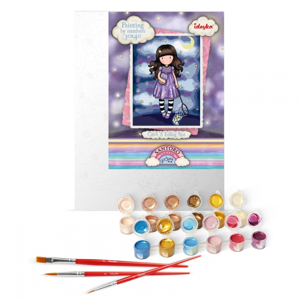 Картина по номерам Catch A Falling Star Santoro Gorjuss Collection 30х40 см Ideyka