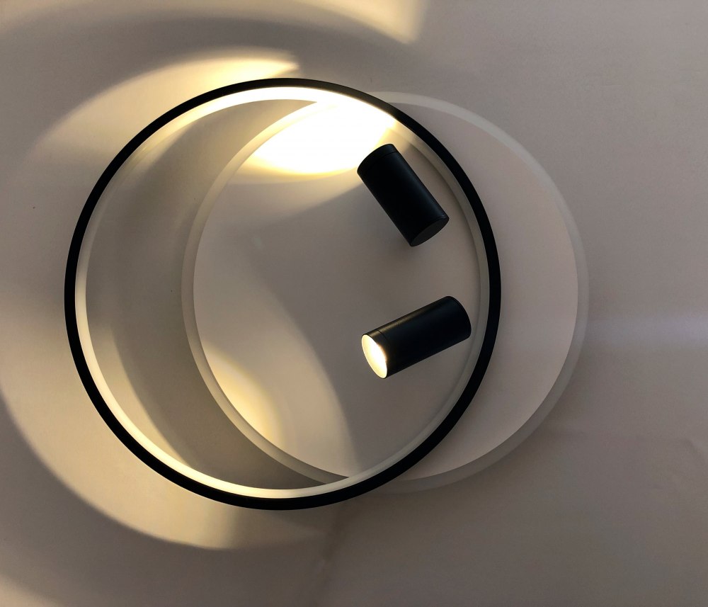 Люстра світлодіодна Luminaria 4x90 Вт LED-модуль білий із чорним GEOMETRIA DOWNLIGHT 90W 2R