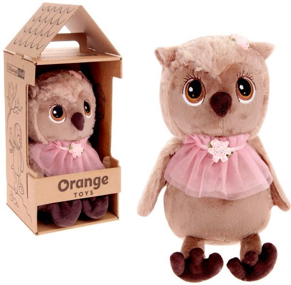 Мягкая игрушка Orange Сова Соня Мис Элегантность 25 см