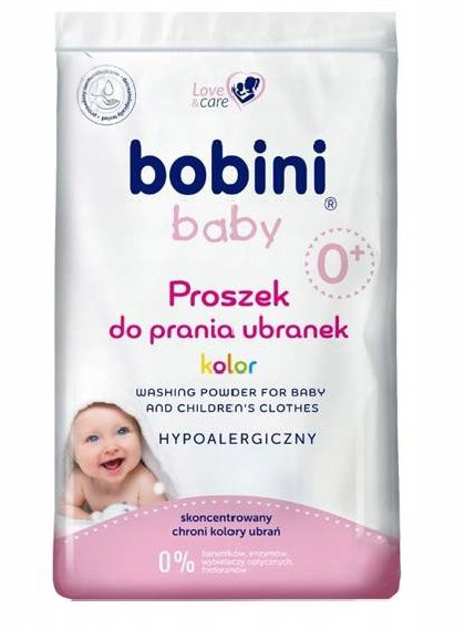 Пральний порошок для машинного та ручного прання Bobini Baby Color 1,2 кг 