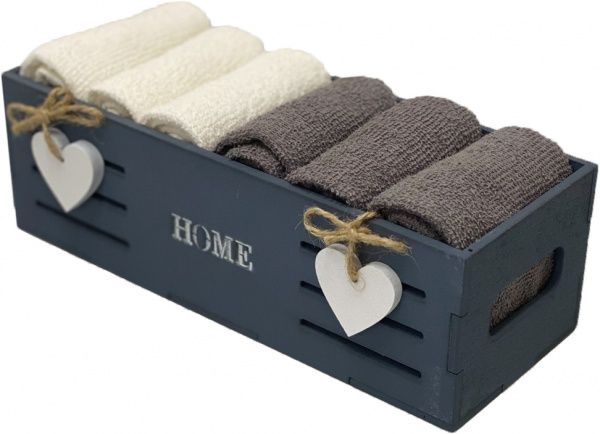 Набір рушників кухонних HOME gray 6 шт. 30x30 см 