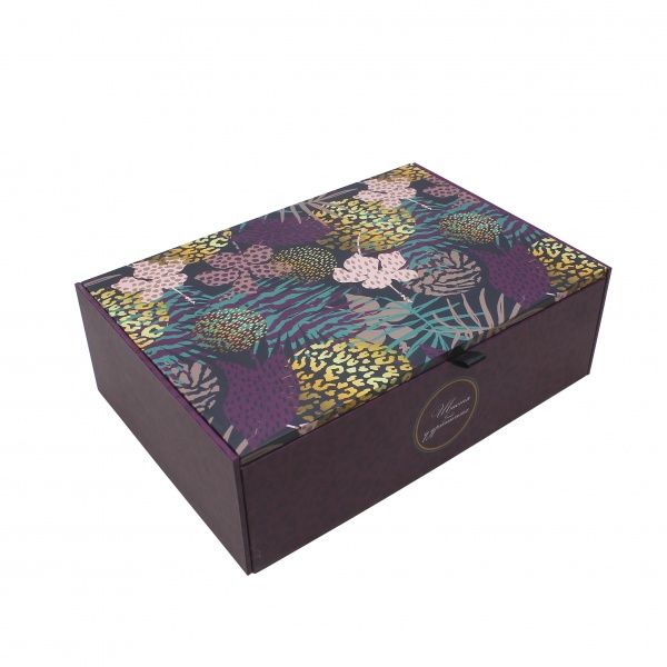 Шкатулка Джунгли M 18x26x7,5 см бордо CooverBox