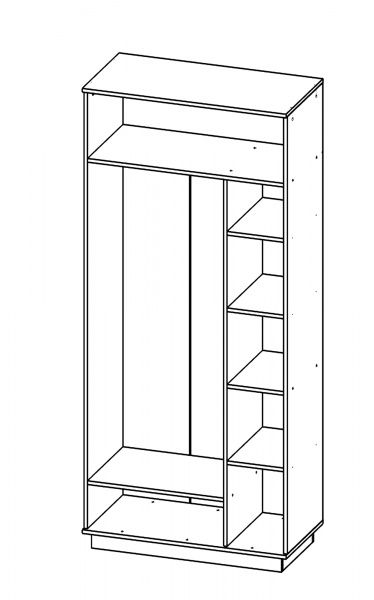 Шафа МФ МОДЕРН Візит 900х450х2000 мм дуб сонома 