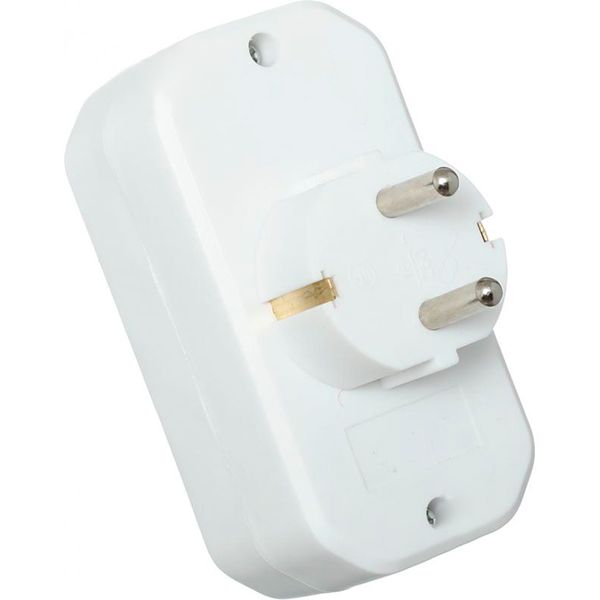 Трійник UP! (Underprice) із заземленням 3 гн. білий RM1-01/01-2 