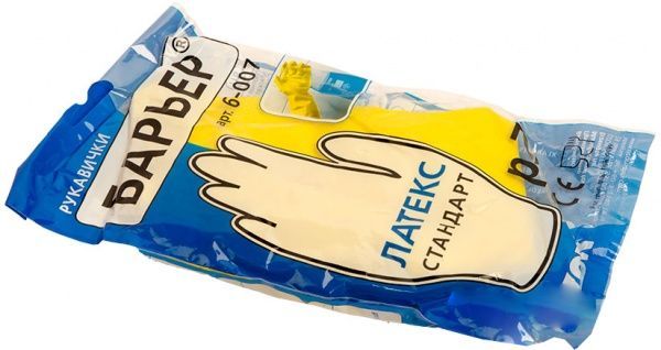 Перчатки Ozon КЩС Барьер-стандарт трикотажные 5-010 с покрытием латекс M (8)