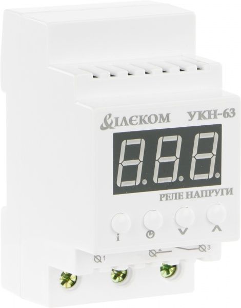 Реле напряжения Ілєком белый