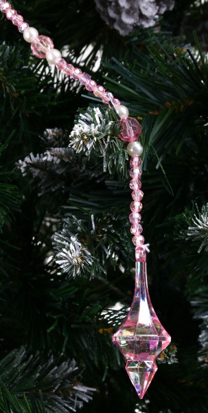 Бусы для елки DH8055530 0,6 м розовый