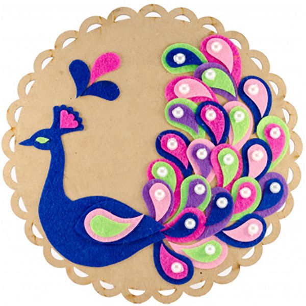 Набір для творчості аплікація із фетру Павич Аплі-Краплі 