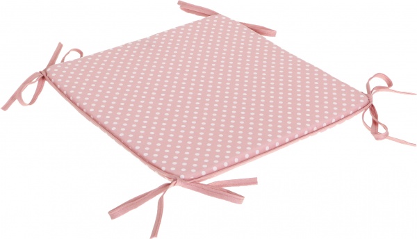 Подушка на табурет Joy розовый горошек 37х37х2 см