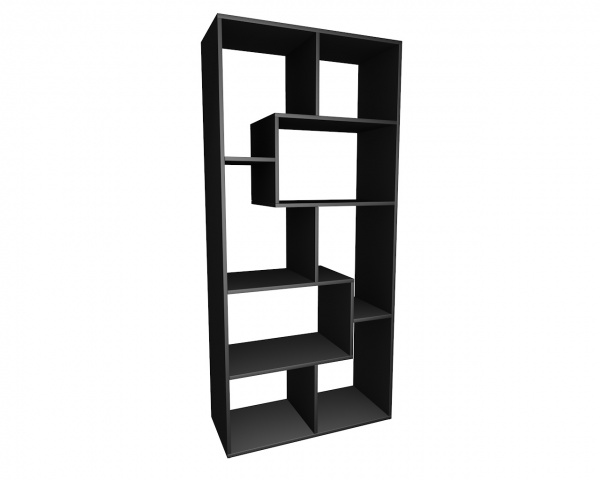 Полка декоративная DC ДС-8 800x1700x350 мм черный 