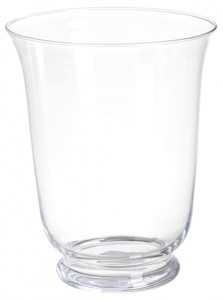 Ваза Аист стеклянная прозрачная 27,5 см 