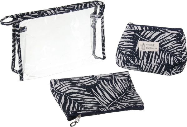 Набір косметичок Перо 3 шт B107-9 синій 