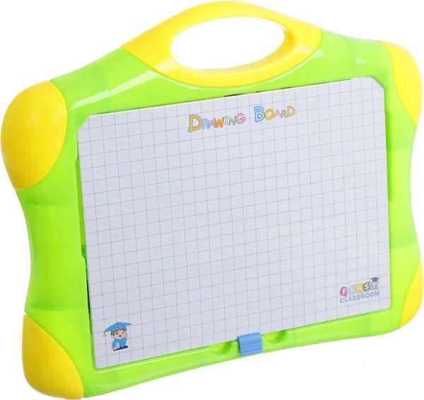 Доска магнитная First Classroom ABC 2 с набором фигурок зеленая HM1116A/gree