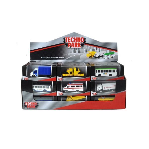 Автомобіль Технопарк 1:32 Міні-модель Службовий транспорт (в асортименті)