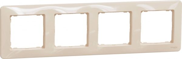 Рамка чотиримісна Schneider Electric Sedna Design універсальна бежевий SDD312804