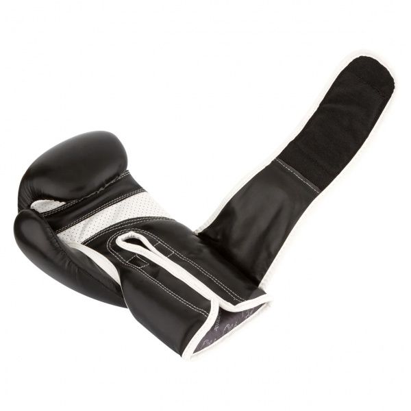 Боксерські рукавиці PowerPlay р. 12 12oz 3019 чорний із білим