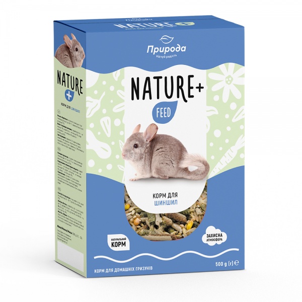 Корм Природа Nature + feed для шиншил 500 г