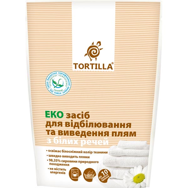 Отбеливатель TORTILLA Эко для белого белья 200 мл
