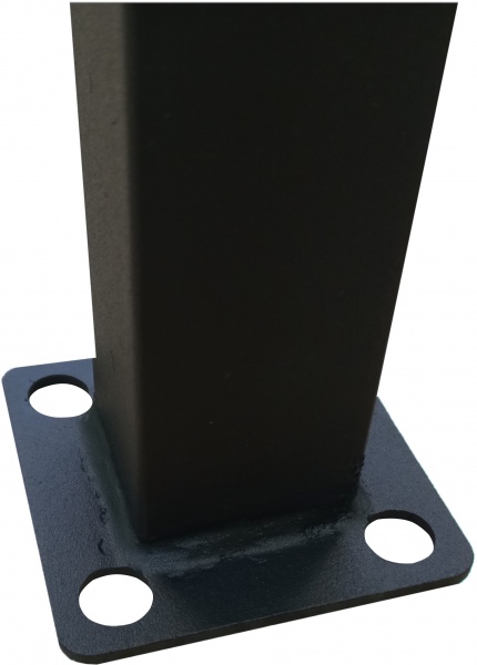 Стійка пряма Стовбчик з пяткою 1115 40х40х1,2 мм