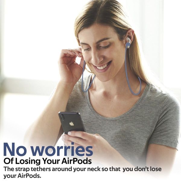 Чехол для наушников Promate PodKit для Apple AirPods dark blue (podkit.navy) 