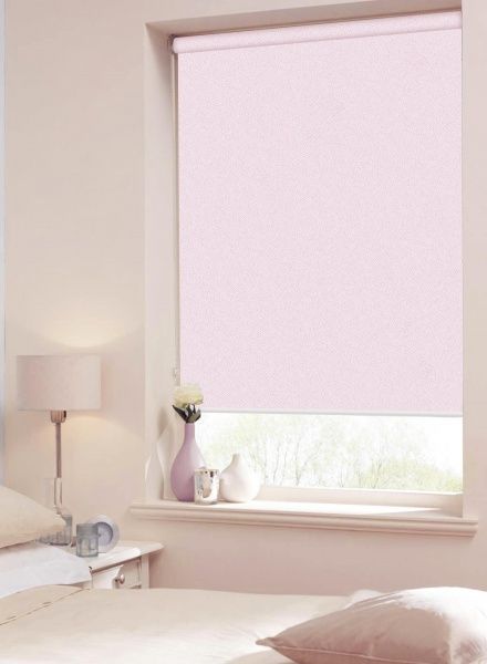 Ролета мини РОЛЛОТЕКС с фиксацией на струне Pearl 45x150 см розовая 