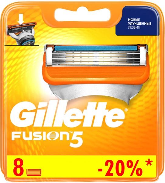 Сменный картридж Gillette Fusion 5 8 шт.