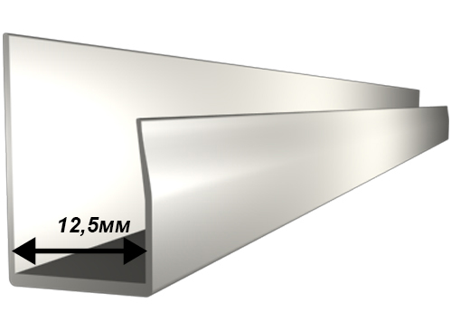 Профиль ПВХ торцевой для гипсокартона ШТУКАТУР 12 мм 3 м 