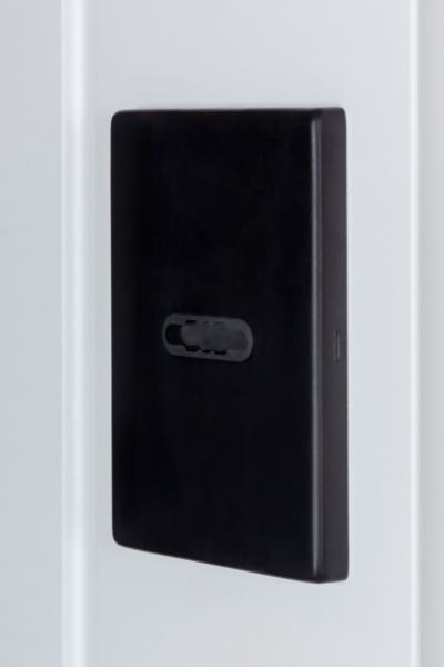 Дверь входная Булат К-8 (квадро) 540/249 wavestone grey / белый супермат 2050x850 мм правая