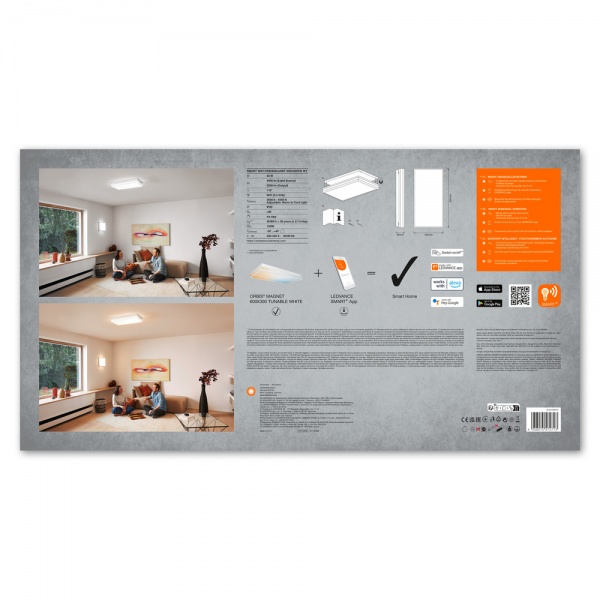 Светильник светодиодный Ledvance SMART+ Wi-Fi Orbis Magnet White 600x300 мм 42W 