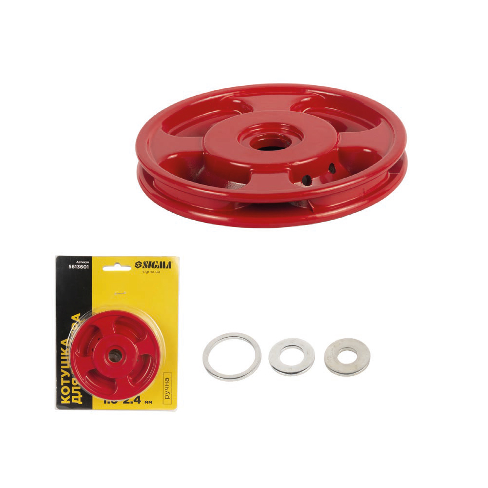 Котушка для тримера Sigma ручна Ø25.4 мм Ø1.6-2.4 мм метал (5613601)