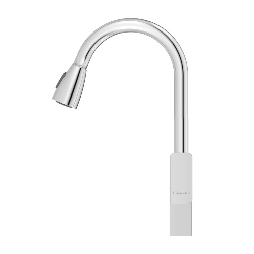 Змішувач для кухні Imprese SLANICE з висувним виливом, хром