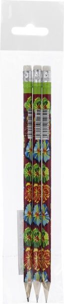 Набір олівців чорнографітних 3 шт. Квіти 82932-3 Centrum