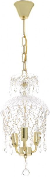 Люстра подвесная Crystal Life 3xE14 золото SP804/03-D25GO 