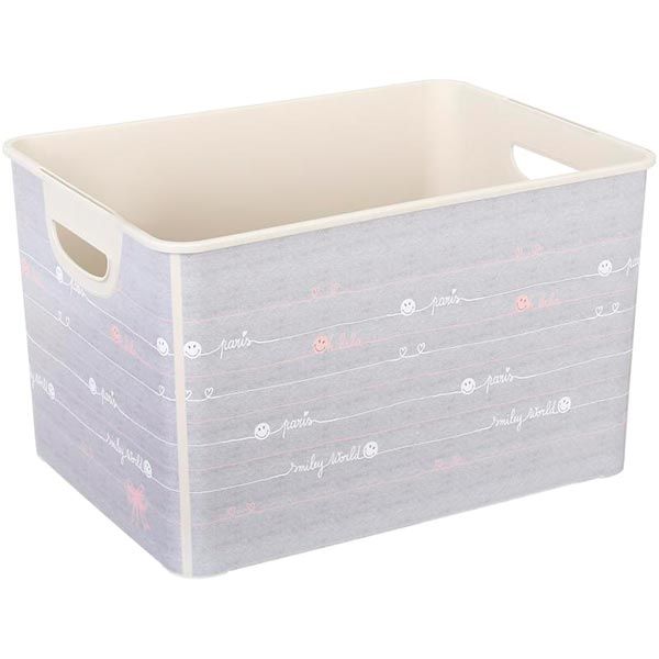 Ящик для зберігання Smiley World L сірий 230x400x300 мм