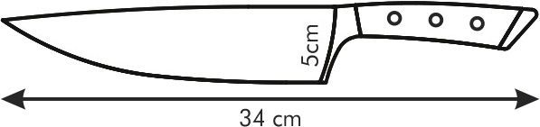 Нож поварской Azza 20 см 884530 Tescoma