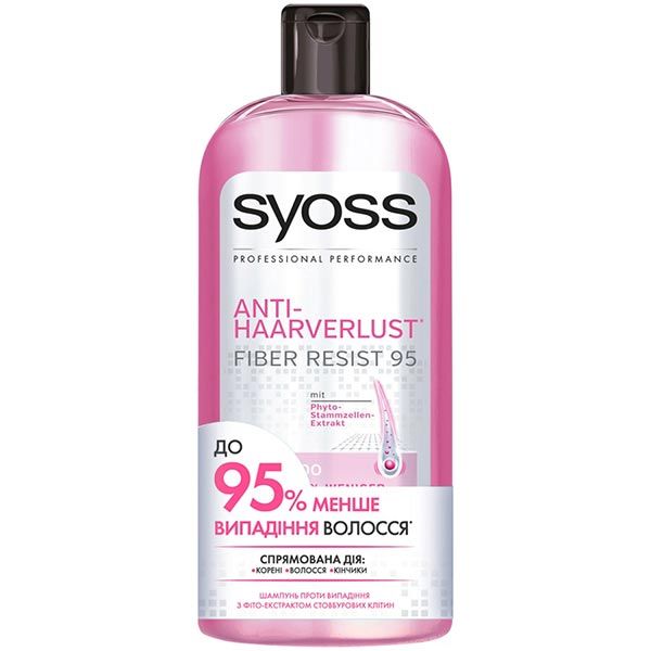 Шампунь Syoss Fiber Resist проти випадіння волосся 500 мл